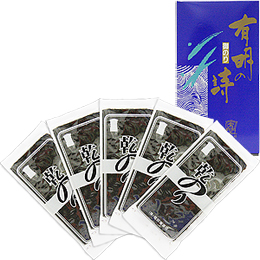乾のり 有明海産 若摘み【銀袋】 50枚(600円x5袋)化粧箱入