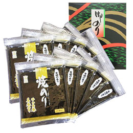 焼き海苔【松】5枚×10袋　化粧箱入　※2024年3月 価格改定