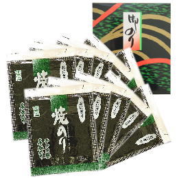 おにぎり焼のり　全形10枚×10袋 化粧箱入