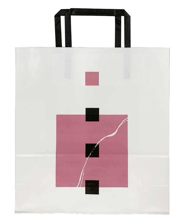 紙袋【ピンク(ミニ)】ヨコ26㎝×タテ28㎝×マチ10㎝
